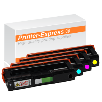 Toner 4er Set alternativ zu Ricoh SP-C220, 406094,...