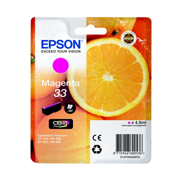 Epson T3343, 33 Druckerpatrone magenta