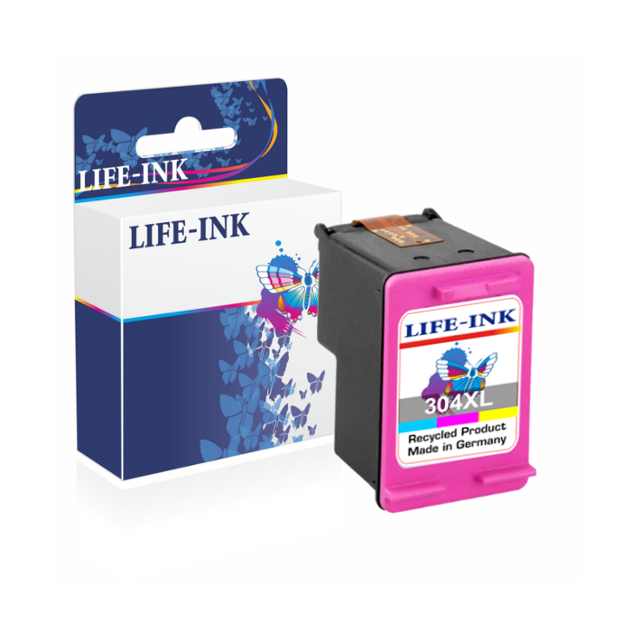 Life-Ink Druckerpatrone ersetzt N9K07AE, 304 XL für HP Drucker color