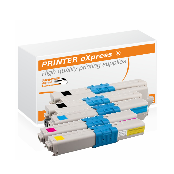 Toner 5er Set alternativ zu Oki C301, C321 Drucker