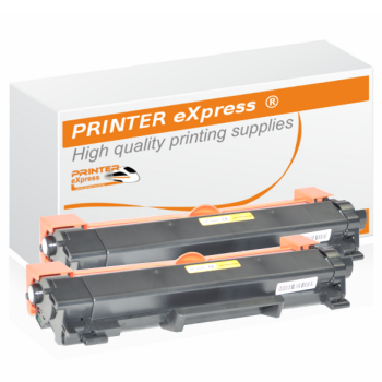 2er Set alternativ Brother Toner TN-2420 Schwarz mit Chip