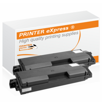 Toner 2er Set ersetz Kyocera TK-5140K für Kyocera...