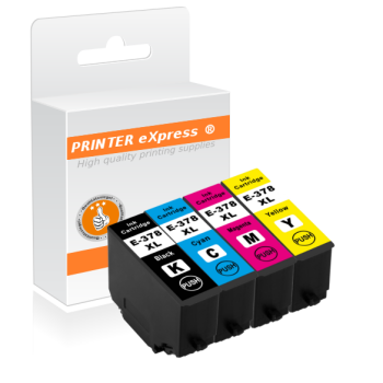 Druckerpatronen 4er Set ersetzt Epson 378, 378XL