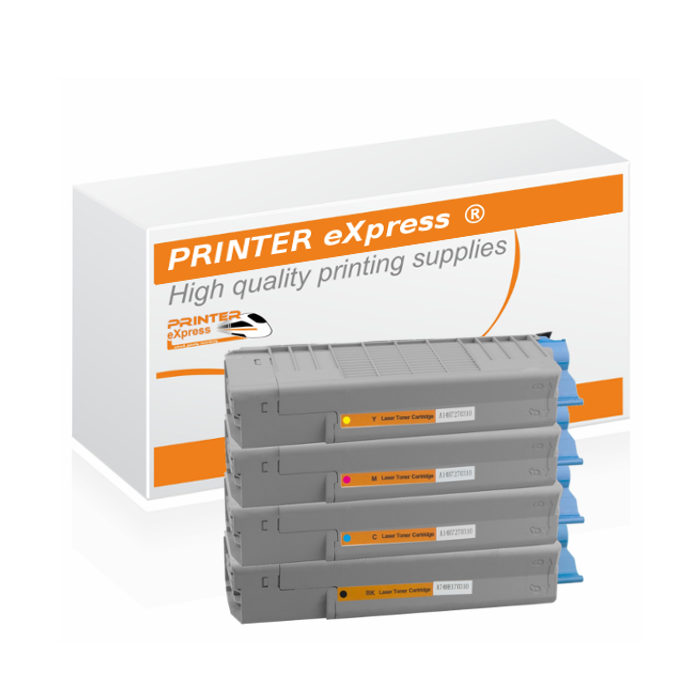 Toner 4er Set alternativ für OKI C612 Drucker