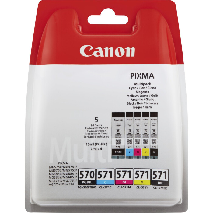 Canon Value Pack 5er Set PGI-570, CLI-571