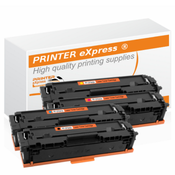 Toner 4er Set alternativ zu HP CF540X, CF541X, CF542X,...