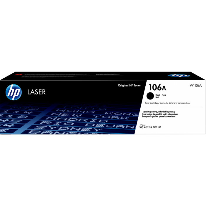 HP W1106A, 106A Toner schwarz