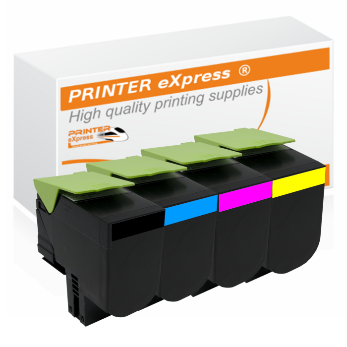 4er Set alternativ Lexmark Toner CX417, CS417