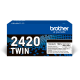 Brother TN-2420 Toner TWIN Multipack Schwarz