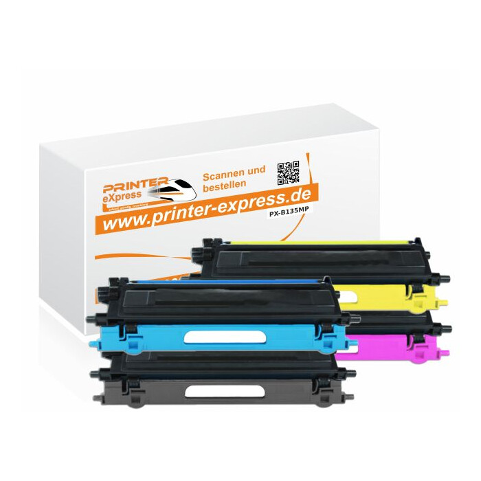 4er Set Toner alternativ zu Brother TN-135