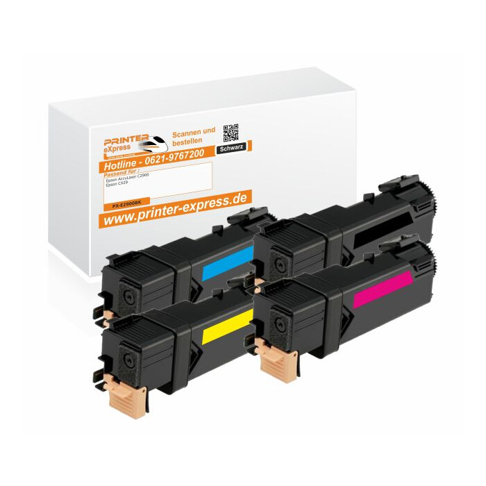 Toner 4er Set alternativ zu Epson C2900, CX29